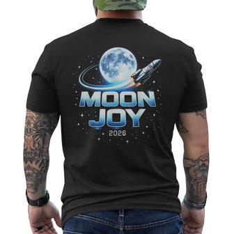 Moon Joy Space Exploration Usa Moon Missions 2026 Men's T-shirt Back Print - Monsterry