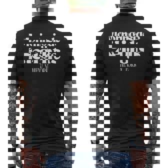 Morningside Heights New York Men's Back Print T-Shirt | Mazezy