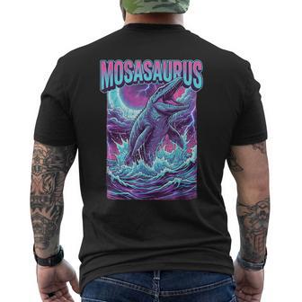 Mosasaurus Dinosaur Sea Rex Men's T-shirt Back Print - Monsterry