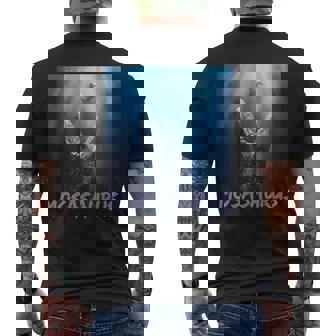 Mosasaurus Shark Power Ocean Dinosaur Men Adventure Gear Men's Back Print T-Shirt | Mazezy