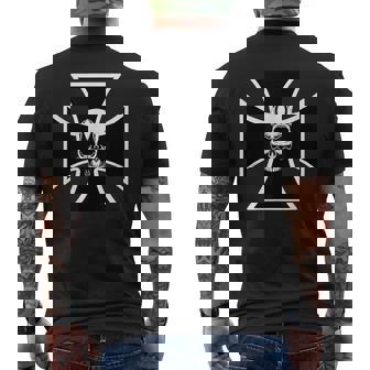 Motard Croix De Fer T-shirt imprimé au dos - Cadeauxyz