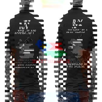 Mother In Law South Sudanese Nothing Scares Me South Sudan Men's Back Print T-Shirt | Mazezy