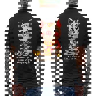 Motif Cochon Mignon Du Nouvel An Chinois T-shirt imprimé au dos - Cadeauxyz