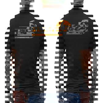 Motorcycle Vintage 1990 Birthday Motorbike Motorcross Men's Back Print T-Shirt | Mazezy