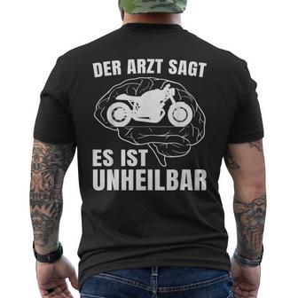 Motorrad Im Kopf Geschenkidee Für Biker Und Motorsportler T-Shirt mit Rückendruck - Geschenkecke