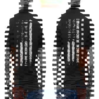 Mushrooms Hunter American Flag Mushroom Collector Tank Top Men's Back Print T-Shirt | Mazezy