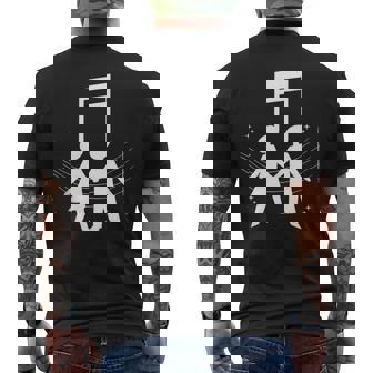 Musical Instrument Musician Quarter Note Music Notes Tank Top Men's Back Print T-Shirt | Mazezy