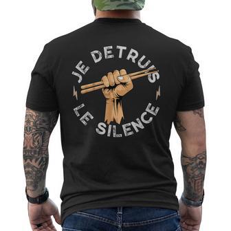 Musicien Batteur Baguette De Batterie Drôle Cadeau Musicien T-shirt imprimé au dos - Cadeauxyz