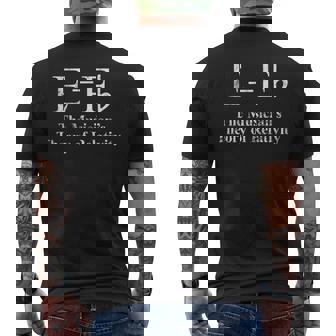 Músico Divertido E Es Igual A F Bemol Teoría Relatividad Camiseta Hombre Estampado Espalda - Regaloses