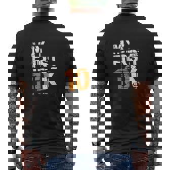 My First 10K 初心者達成マラソン メンズTシャツ バックプリント - Kawaiitshirt