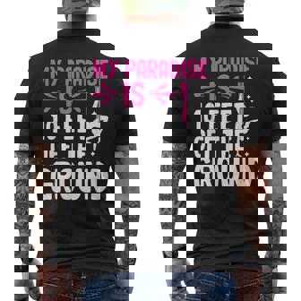 My Paradise Is 10 Feet Off The Ground 空中シルクエアリアリスト メンズTシャツ バックプリント - Kawaiitshirt