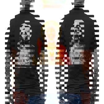 Myuperhero Is Jesus、Faith Love Godシャツ メンズTシャツ バックプリント - Kawaiitshirt