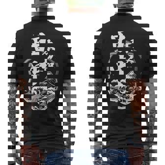 Mデザイン 田中 苗字 酒蔵風 パターン 漢字 日本語 筆文字 和風 宴会 忘年会 おもしろ メンズTシャツ バックプリント - Kawaiitshirt