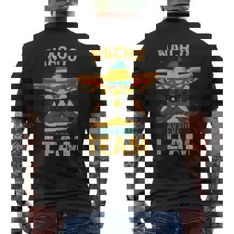 Nacho Average Team Cinco De Mayo Fiesta Nacho Chip Sombrero Men's T-shirt Back Print | Mazezy