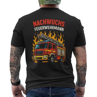 Nachwuchs Feuerwehrmann Feuerwehr T-Shirt mit Rückendruck - Geschenkecke