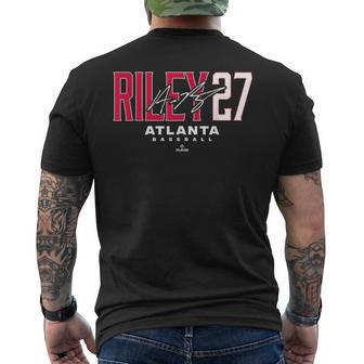 Name Number City Austin Riley 27 Atlanta Baseball Mlbpa Men's T-shirt Back Print | Mazezy