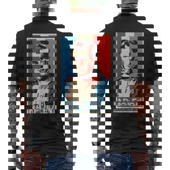Napoleon Bonaparte Propaganda Poster Pop Art French History Men's Back Print T-Shirt | Mazezy