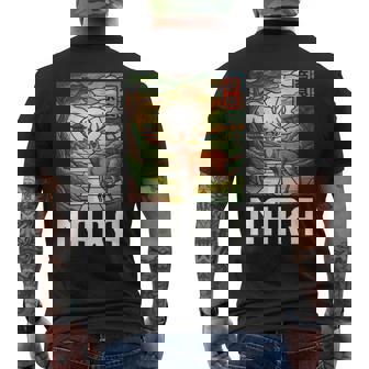 Nara Japan Deer Park Todaiji Kanji Anime Otaku Souvenir Men's Back Print T-Shirt | Mazezy