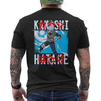 Narutohippuden Kakashi Werfen Lightning Anime T-Shirt mit Rückendruck - Geschenkecke