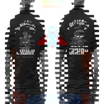 Nastro Color Foglia Di Tè Conindrome Di Tourette Eupereroe Guerriero T-shirt da uomo con stampa posteriore - Novitaregali