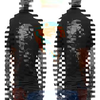 Native American Flute Indigenous Peoples Day Native Tribes Men's Back Print T-Shirt | Mazezy