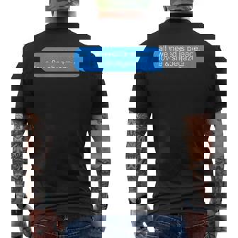 All We Need Is Peace Love & Shoegaze Men's Back Print T-Shirt | Mazezy