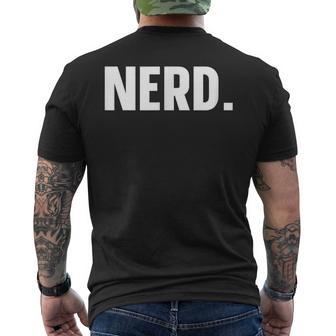 Nerd Nerd Men's T-shirt Back Print - Thegiftio