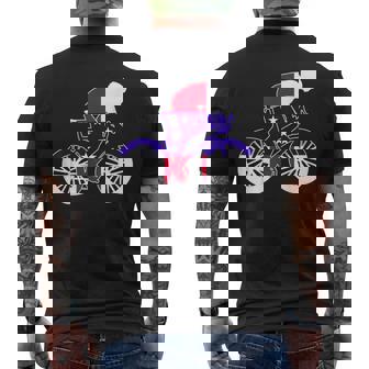 Netherlands Antilles Biker Nation Rider World Flags Men's Back Print T-Shirt | Mazezy