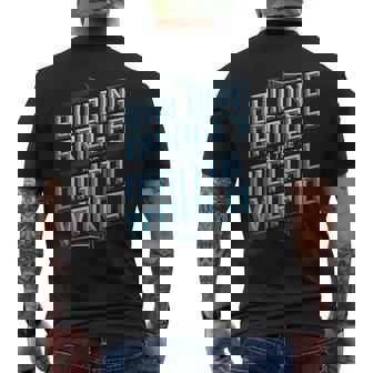 Network Engineer Building Bridges In The Digital World Tank Top Men's Back Print T-Shirt | Mazezy