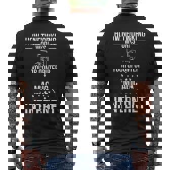 Networking Network Engineer Network Engineering Men's Back Print T-Shirt | Mazezy