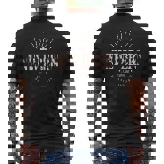 New Bern North Carolina Modern New Bern NC Tank Top Men's Back Print T-Shirt | Mazezy