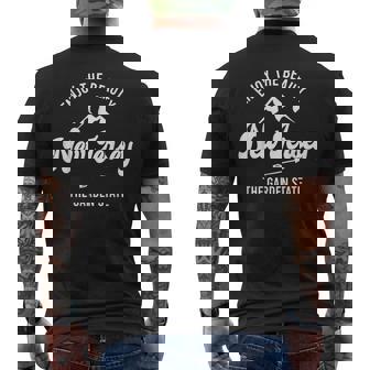 New Jersey The Garden State Enjoy The Beauty Men's Back Print T-Shirt | Mazezy