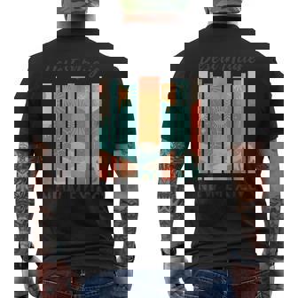 New Mexico Desert Retro Southwest Tshirt Men's Back Print T-Shirt | Mazezy