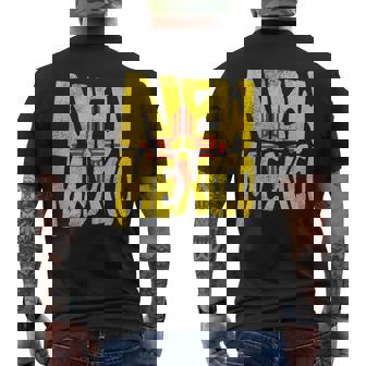 New Mexico Flag State Map Tank Top Men's Back Print T-Shirt | Mazezy