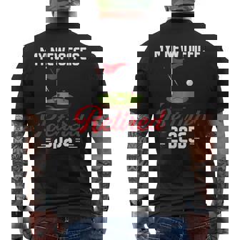 My New Office Retired 2025 Golf Retirement Men's T-shirt Back Print | Mazezy