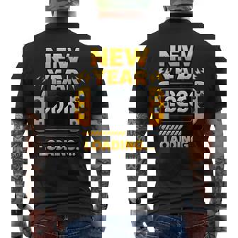 New Year 2026 Loading Gaming Controller New Years Eve Party Men's T-shirt Back Print - Monsterry