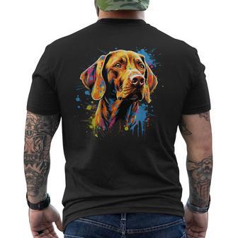 Niedlicherizsla Hund Auf Gemalterizsla T-Shirt mit Rückendruck - Geschenkecke