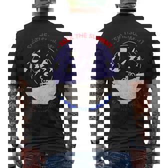 Night Peaks Cycling Journey Explore Conquer Adventure Men's Back Print T-Shirt | Mazezy