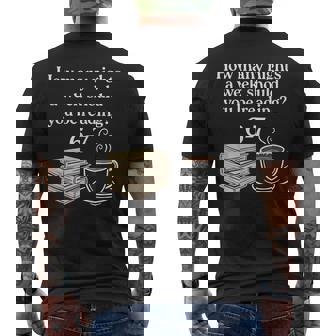 How Many Nights 6 7 Meme Reading Book Lovers Six Seven Men's T-shirt Back Print | Seseable FR