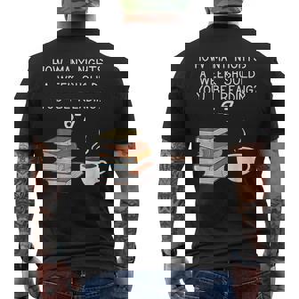 How Many Nights Should You Be Reading 6-7 Men's T-shirt Back Print | Seseable CA