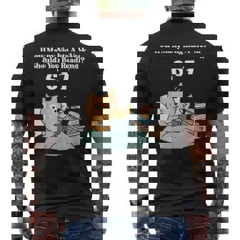 How Many Nights A Week Should You Be Reading 6–7 Teacher 67 Men's Back Print T-Shirt | Mazezy