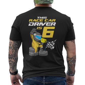 Niños 6 Años De Edad Coche De Carreras Fiesta De Cumpleaños Carrera Coche Niño Camiseta Hombre Estampado Espalda - Regaloses