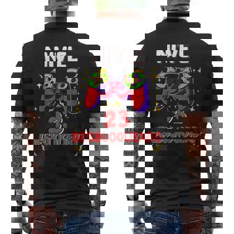 Nivel 23 Desbloqueado Gamer 23 Años Hombre Nivel 23 Unlocked Camiseta Hombre Estampado Espalda - Regaloses