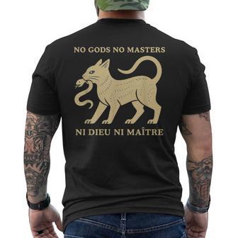 No Gods No Masters Men's T-shirt Back Print - Thegiftio UK