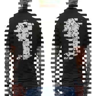 No More Bullshit アンチトランプ大統領選挙トイレットペーパー メンズTシャツ バックプリント - Kawaiitshirt