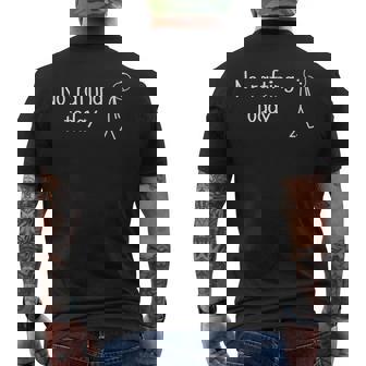 No Rafting Today Sad Rafter Figure Raft Boat Paddling Men's Back Print T-Shirt | Mazezy