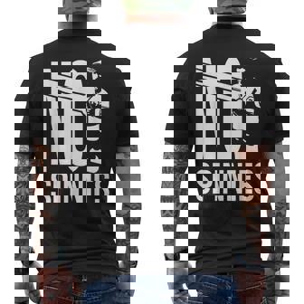 No Spinnies Foosball Player Table Football Table Soccer Men's Back Print T-Shirt | Mazezy