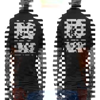 No War Peace No War No War T No War メンズTシャツ バックプリント - Kawaiitshirt