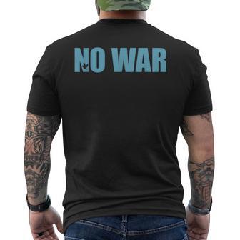 No War Peace No War No War T No War メンズTシャツ バックプリント - Kawaiitshirt