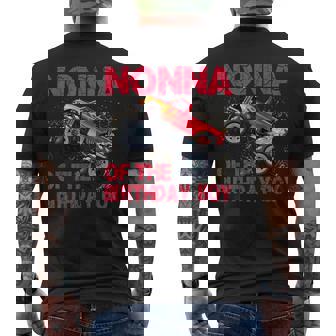Nonna Of The Birthday Boy Monster Truck Birthday Men's Back Print T-Shirt | Mazezy